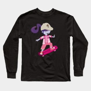 Skater Girl Long Sleeve T-Shirt